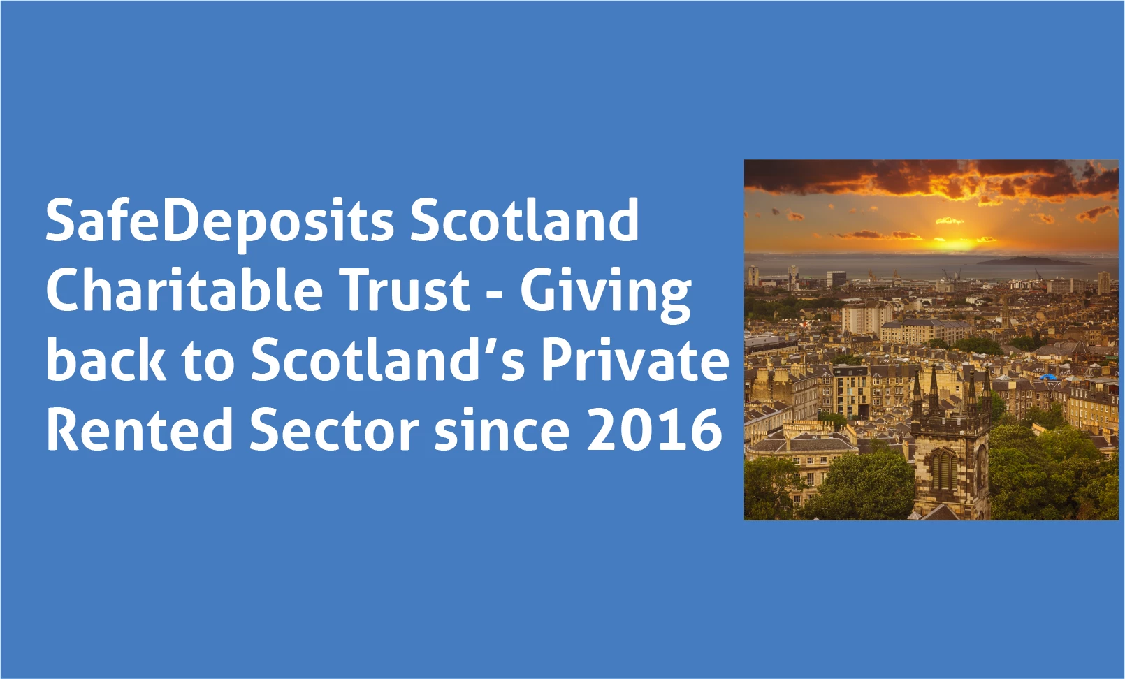 SafeDeposits Scotland Charitable Trust - SafeDeposits Scotland